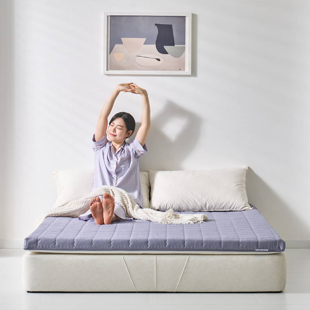 라폼 천연 라텍스토퍼 매트리스 침대 거실 바닥 매트 2.5cm S(싱글) 미디엄