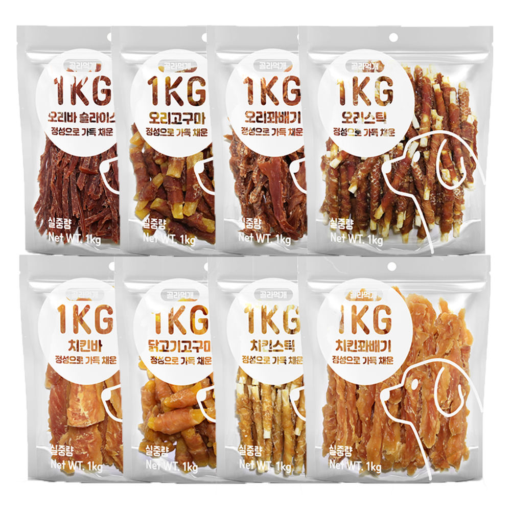 골라먹개 1kg 치킨바 사사미 강아지간식 - 상세 이미지 2