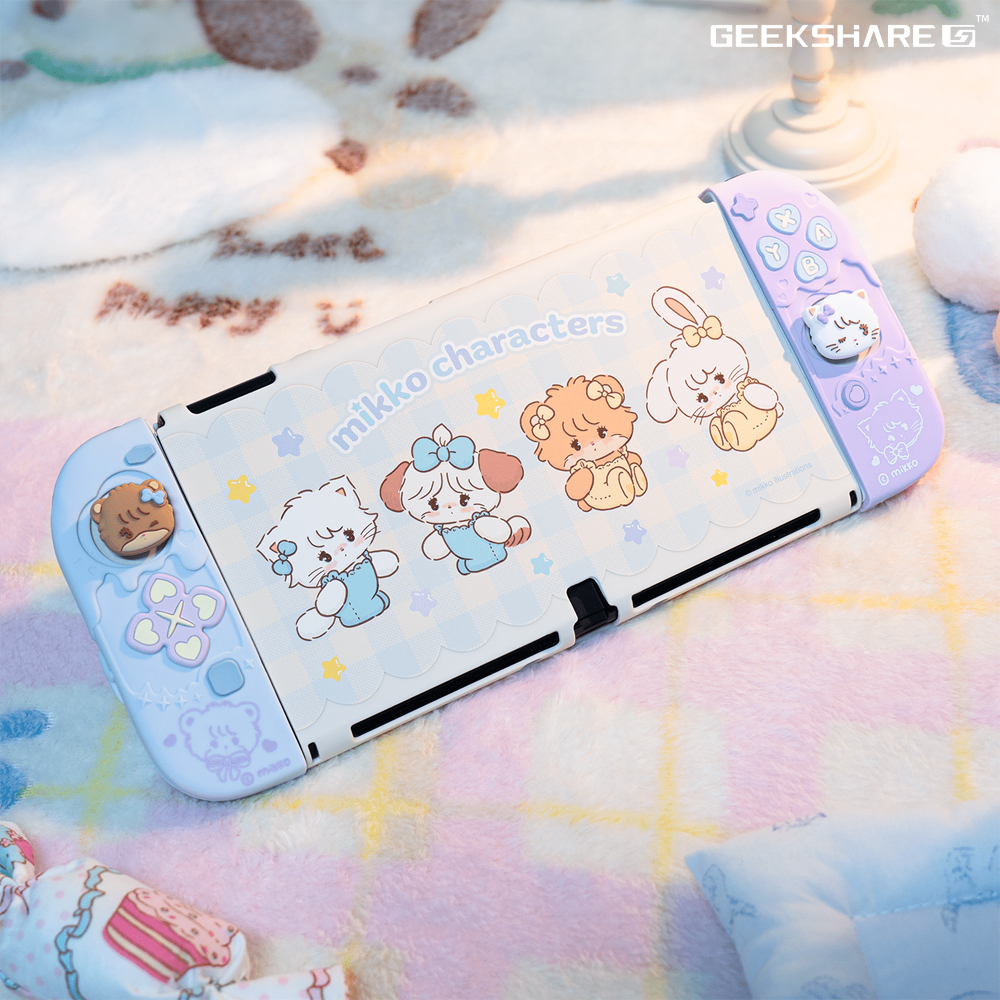 닌텐도 스위치 OLED 케이스 긱쉐어 Mikko 미코 정품 풀커버