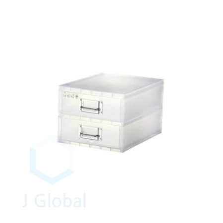 2단 책상수납함 중형 스모그 데스크정리 사무실정리함 문구서랍