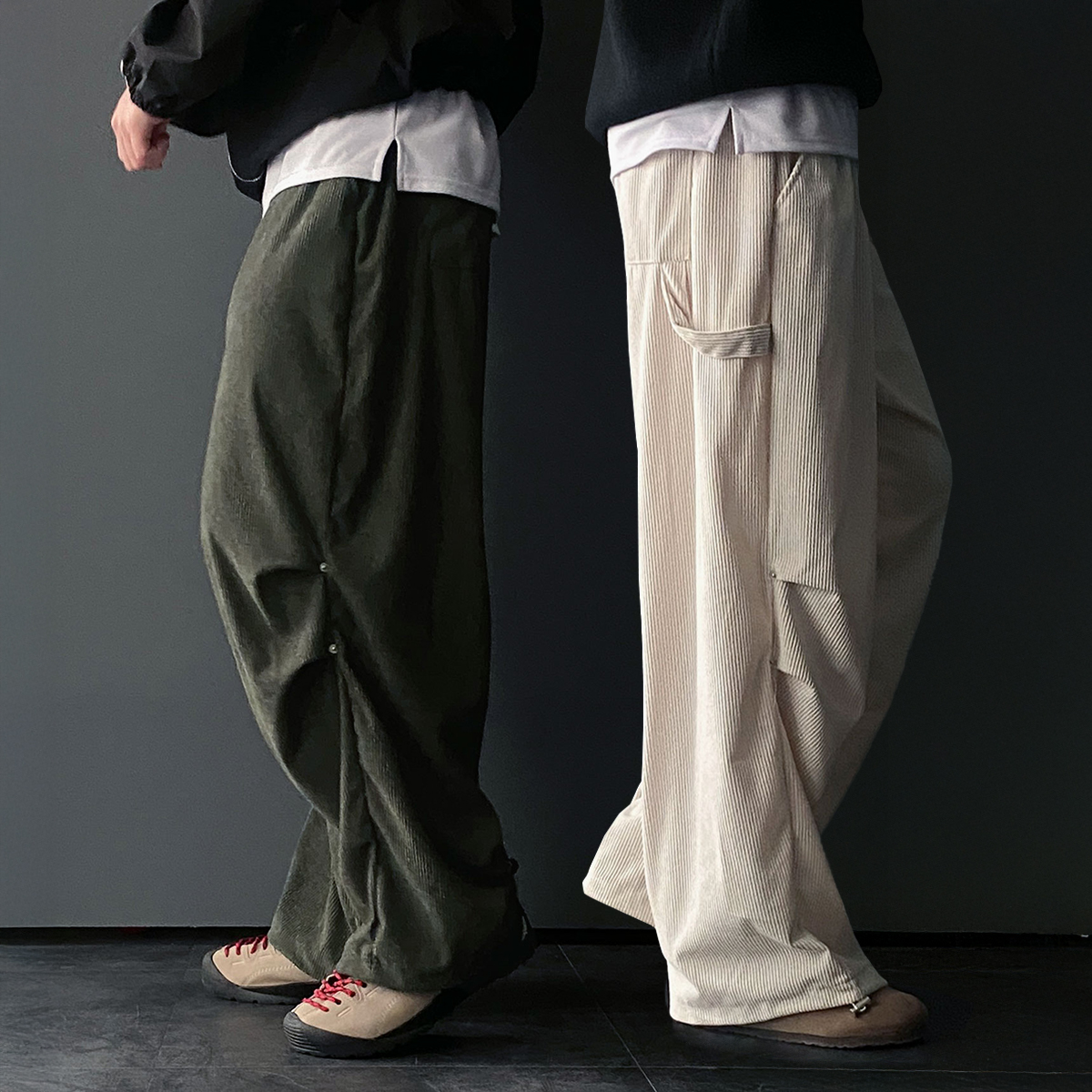 카펜터팬츠 남자와이드팬츠 벌룬팬츠 - 상품 이미지