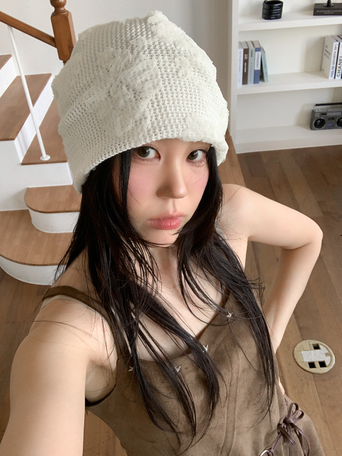 [MD추천!] 플라워 홉트 봄 여름 가을 비니 모자 3color 상세 이미지 14