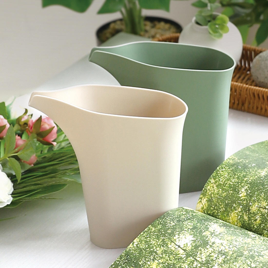 일본 미니 물조리개 화초 물조루 유아 어린이 화분물주기 물뿌리개 500ml - 상세 이미지 2