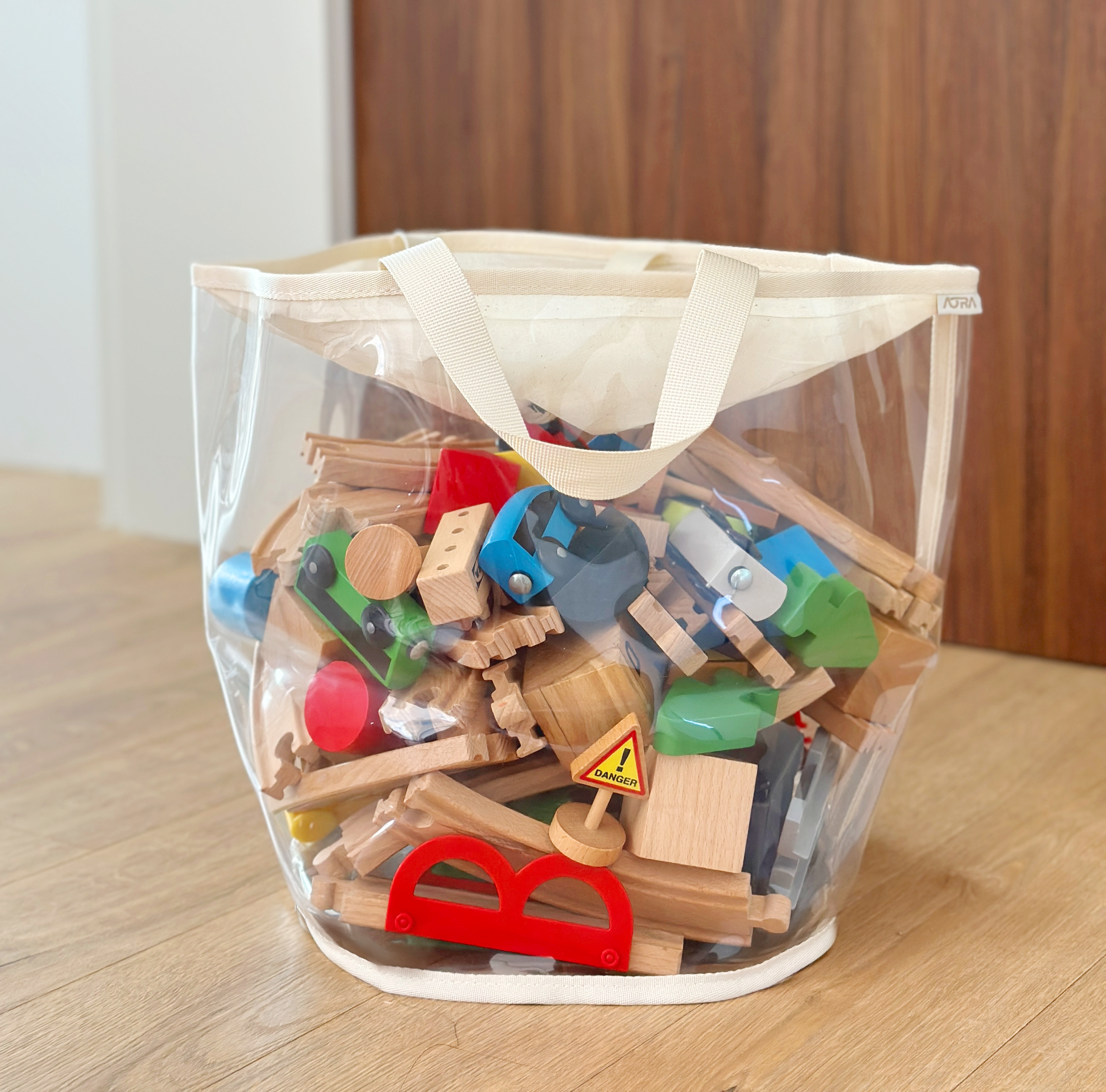 아오라 투명 장난감 정리함 수납함 아기 인형 레고 피규어 통 보관함 바구니 박스 TPU M