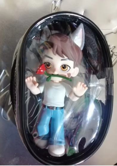 인형 가챠 파우치 투명 자전거키링 파우치 클린벅 이미지 8