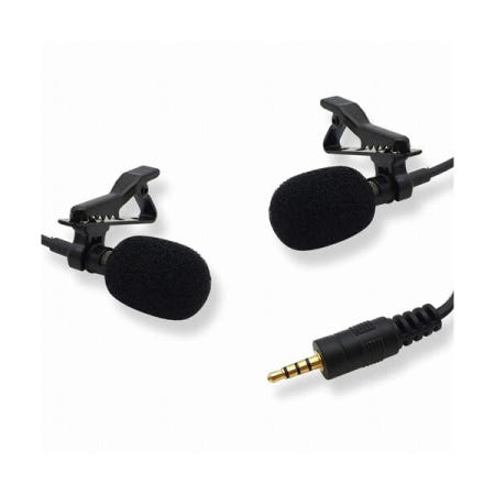 [LANstar] 외장 3.5mm 마이크 케이블 (클립형) Dual (3극 젠더 포함) [20171] LS-MC2