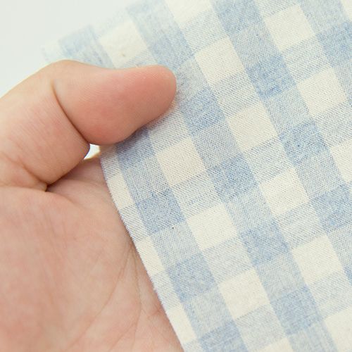 원단패키지 체크 8mm 자투리원단 면 워싱 무지 조각천 멜란 3종 011 스카이블루 이미지 3