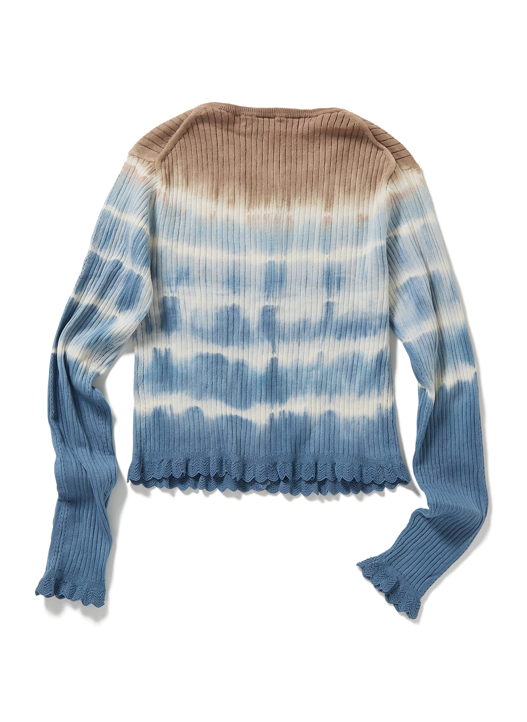 퍼버즈 PERVERZE Dip-dye Rib Knit Cardigan 가디건 25SS 이미지 8