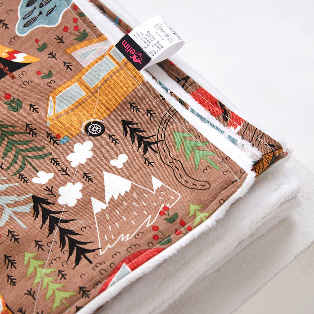 엘림 아기 겨울 블랭킷 베이비보아털 이불 낮잠 극세사 담요 구관조 S 70x100