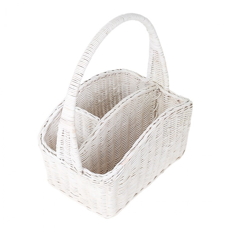 사각 라탄바구니 수납 정리 손잡이 빵바구니 수납바스켓