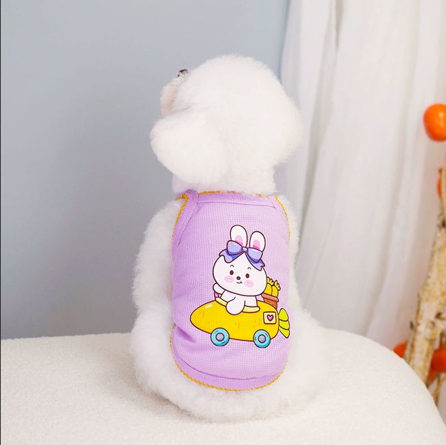 강아지 고양이 민소매 티셔츠 반려동물옷 애견 나시티 4계절 반려견 실내옷 산책룩 (1+1) - 상세 이미지 3