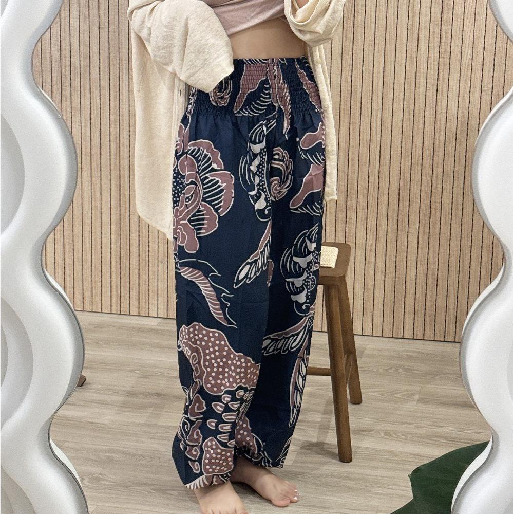 히피 허리밴딩 조거핏 하렘 팬츠 요가복 - 상세 이미지 2