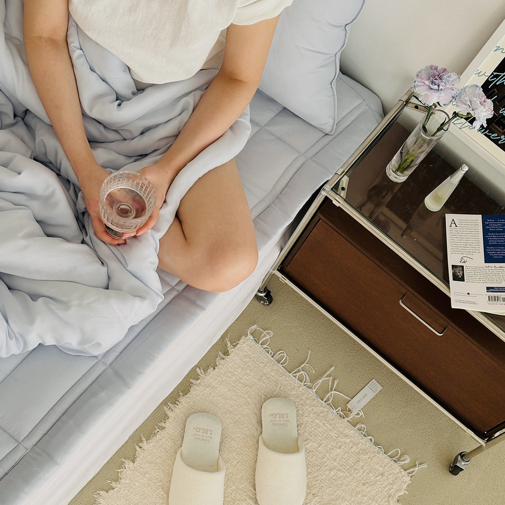 누비지오 고요한밤 봄 간절기 텐셀모달100% 구름 차렵이불 SS