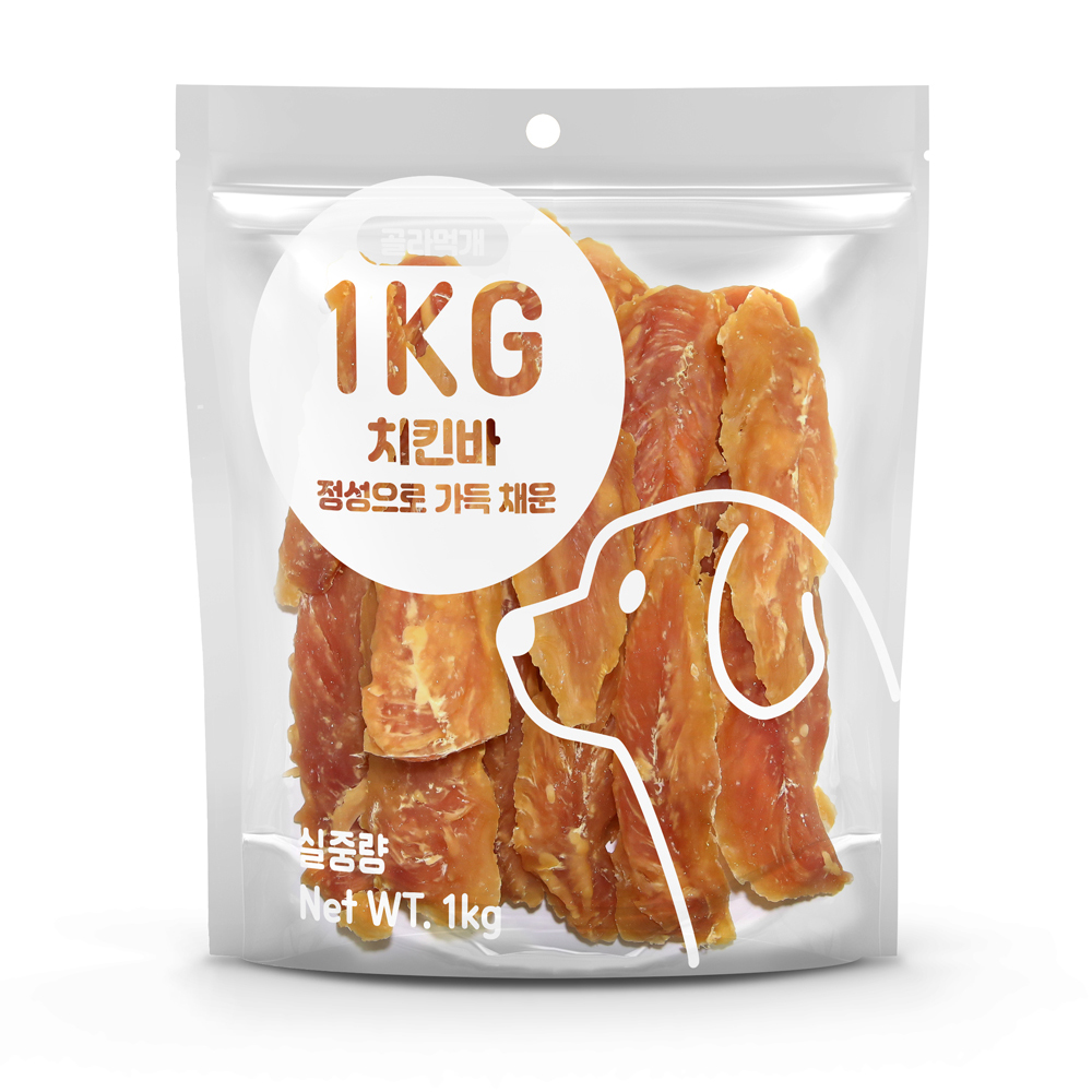 골라먹개 1kg 치킨바 사사미 강아지간식 - 메인 이미지