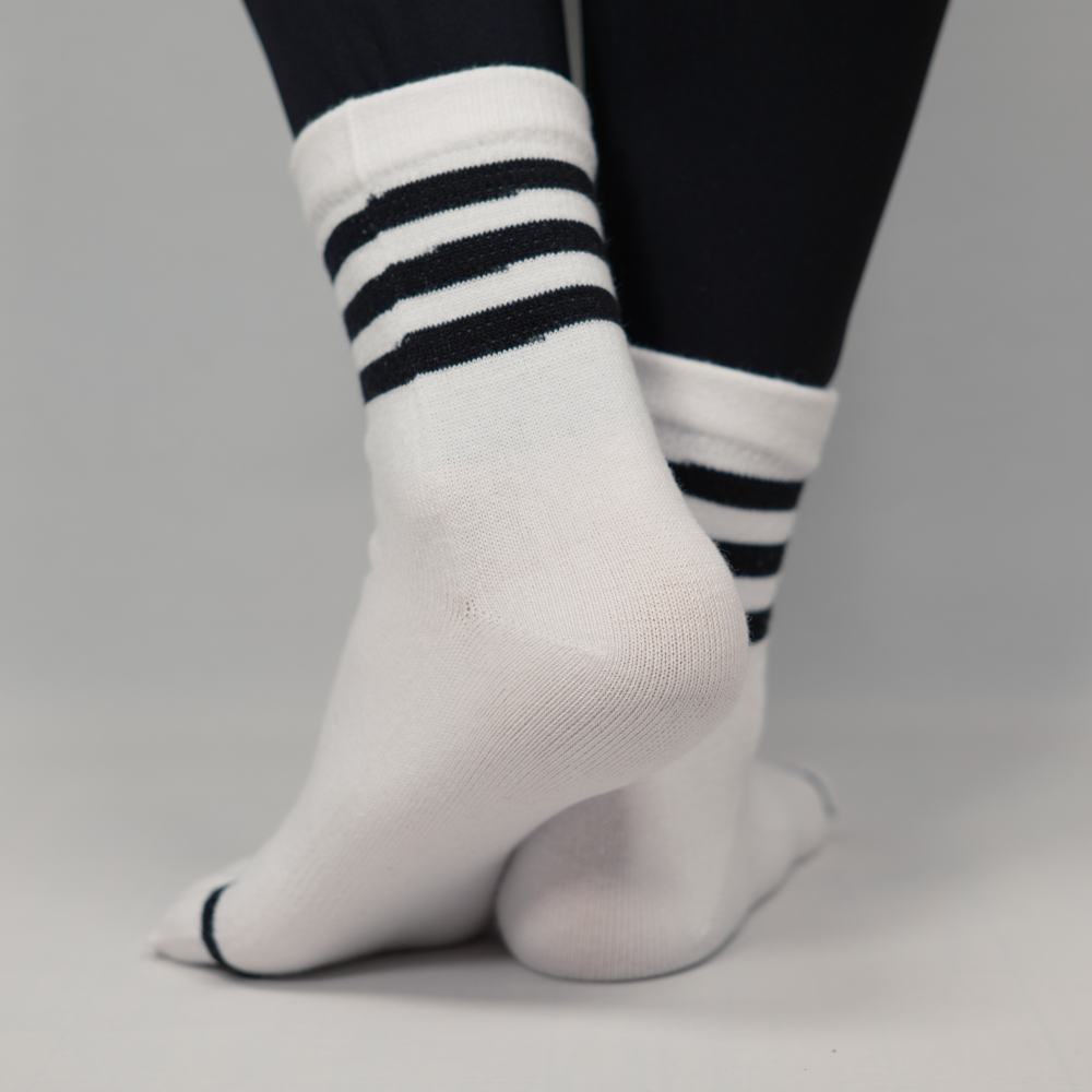 [대량구매] 삼선 스포츠 중목 발가락양말 30켤레 이상 - 상세 이미지 3