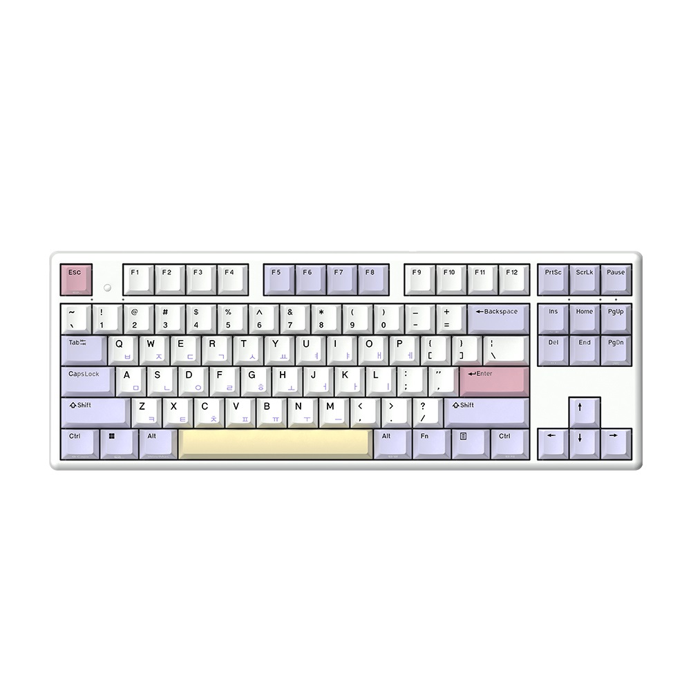 (Web Driver 업데이트) GK893B PRO 염료승화 EDITION 8K 무접점키보드 PURPLE HEART, 무접점(정전용량)