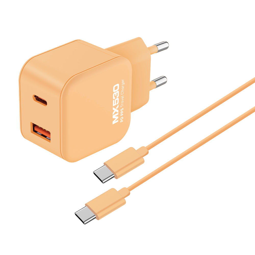 엑스트라 MX530 PD PPS 초고속 듀얼 USB C타입충전기 케이블세트 25W 이미지 6