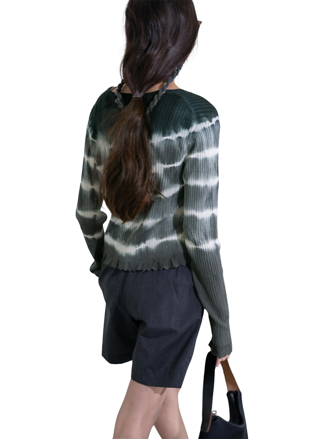 퍼버즈 PERVERZE Dip-dye Rib Knit Cardigan 가디건 25SS - 상세 이미지 5