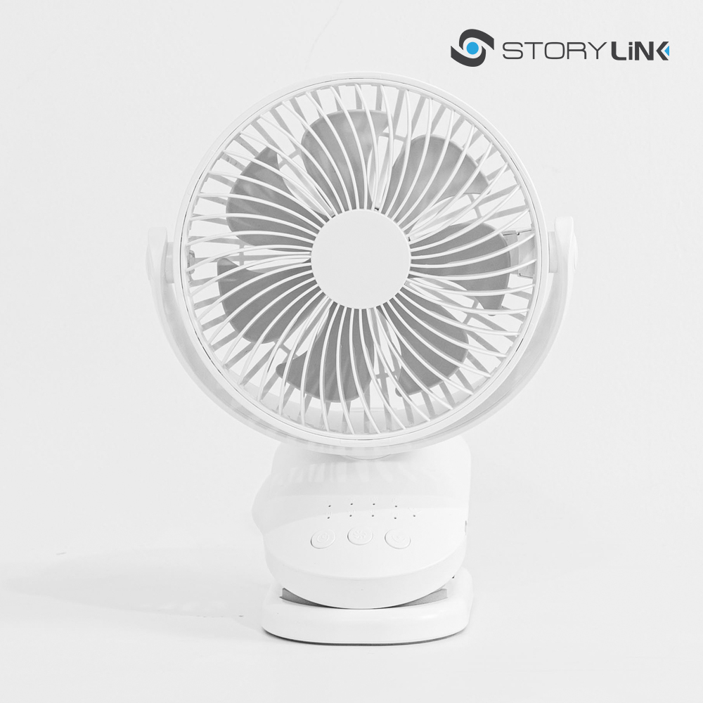 집게선풍기 집게형 클립형 자동회전 탁상용선풍기 캠핑용 미니 소형 무선선풍기 사무실책상 침대 - 상세 이미지 5