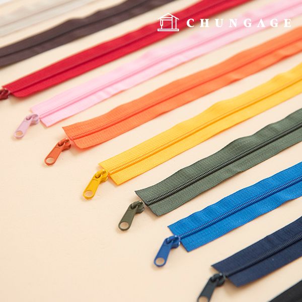 코일지퍼 나일론 지퍼 머리 고리 손잡이 옷만들기 3호 3마 13종