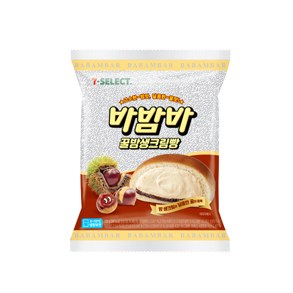 바밤바 콜라보 꿀밤생크림빵 120g : 티앤엠컴퍼니