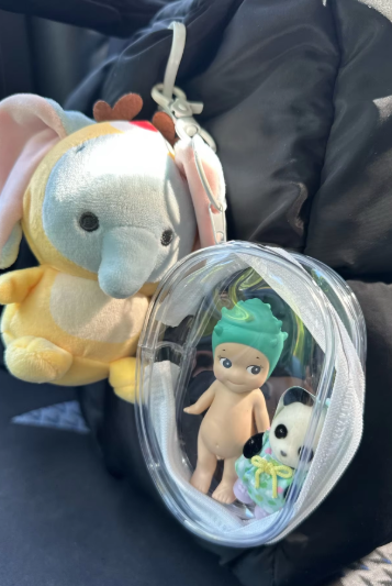 인형 가챠 파우치 투명 자전거키링 파우치 클린벅 - 메인 이미지