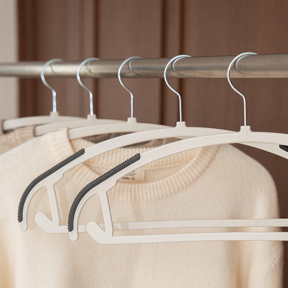 [25+5행사] 한평한뼘 논슬립 어깨뿔방지 니트 옷걸이 그레이, 25개