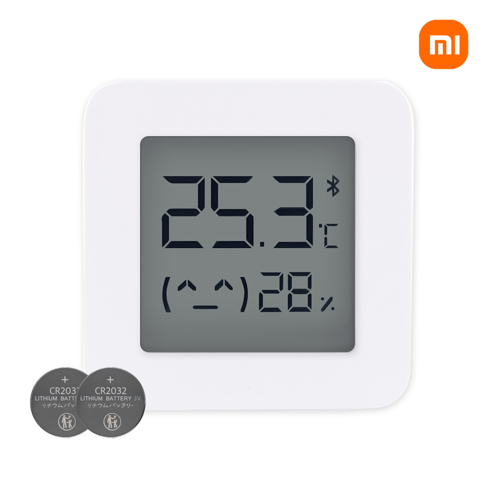 샤오미 온습도계 블루투스 2세대 디지털 온습도계 신생아 온도계+전지2개