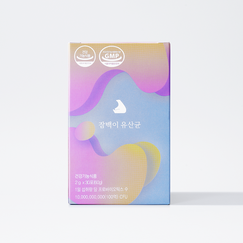 잠백이 프로바이오틱스 4중 코팅 유산균 30포 - 메인 이미지