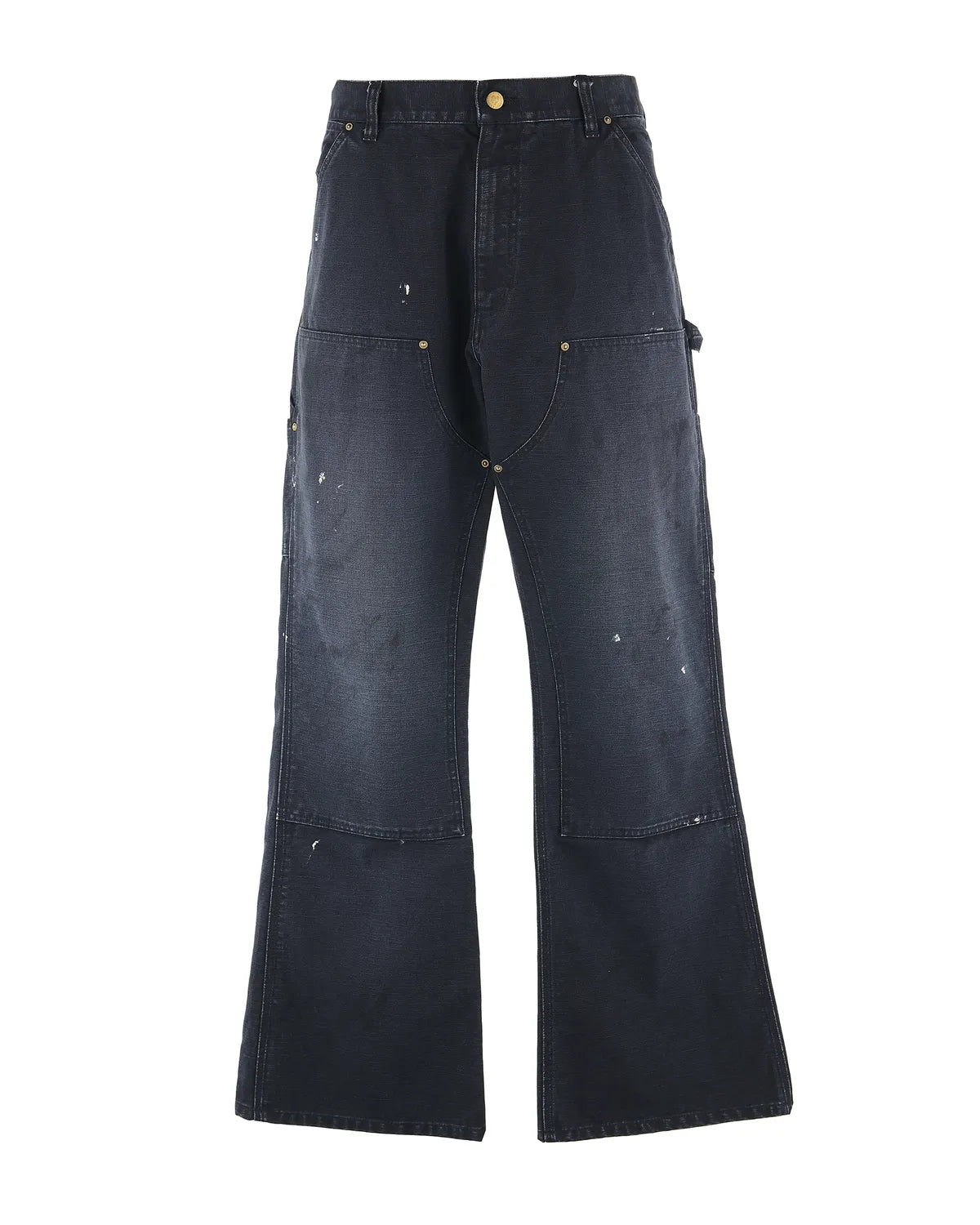 세인트미카엘 SAINTMICHAEL 더블 니 팬츠 블랙 25SS - 상품 이미지