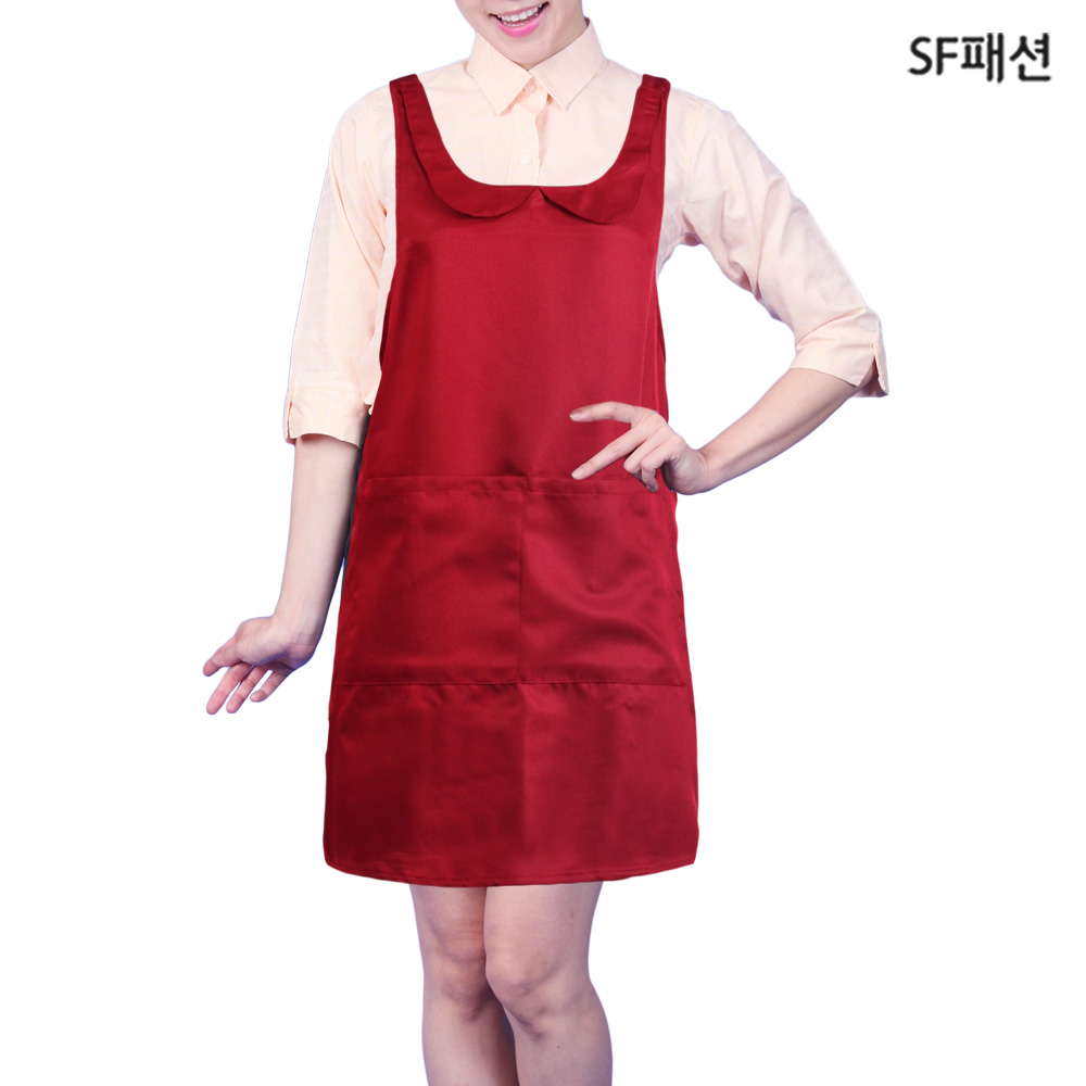 카라 앞치마 H형 유니폼 집들이 식당 서빙 가정 카페 당일 : SF패션