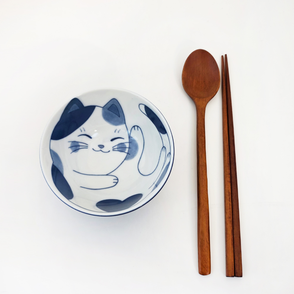 청고양이 볼 도자기 공기 (Bowl) 일본수입 - 상세 이미지 5