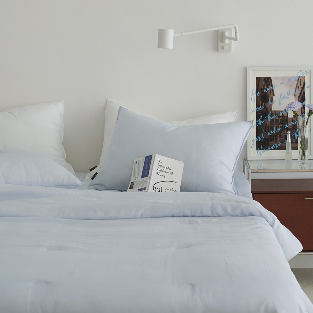 누비지오 고요한밤 봄 간절기 텐셀모달100% 구름 차렵이불 SS