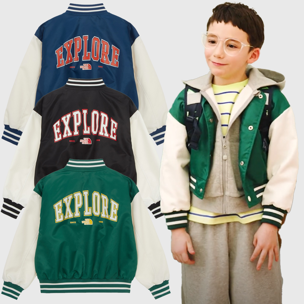 노스페이스 키즈 야구 점퍼 아동 주니어 바시티 스쿨데이 NJ3BR05S