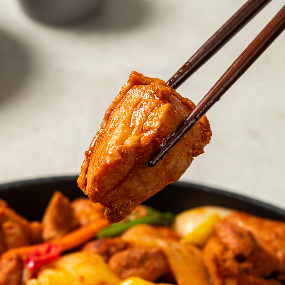 다인꼬꼬댁이 춘천식 순살 양념 닭갈비 500g 4팩