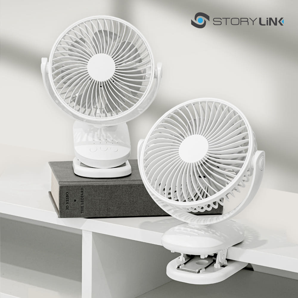 자동회전 무선 집게선풍기 메인 이미지