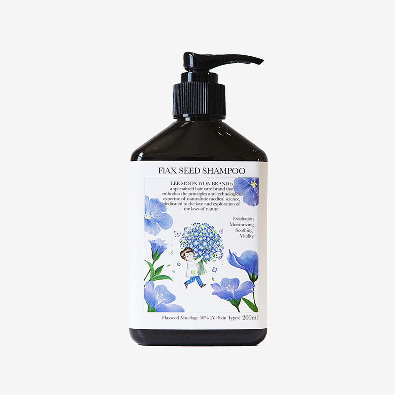 이문원 아마씨 샴푸 200ml(두피 청소)