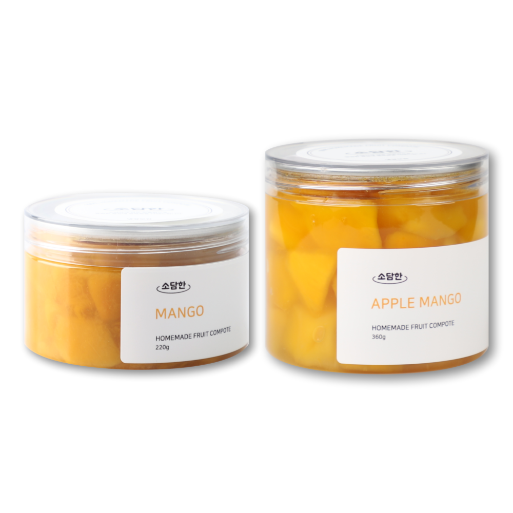 [소담한] 수제 과일 콩포트 딸기 애플망고 블루베리 파인애플 220g / 360g - 상세 이미지 4