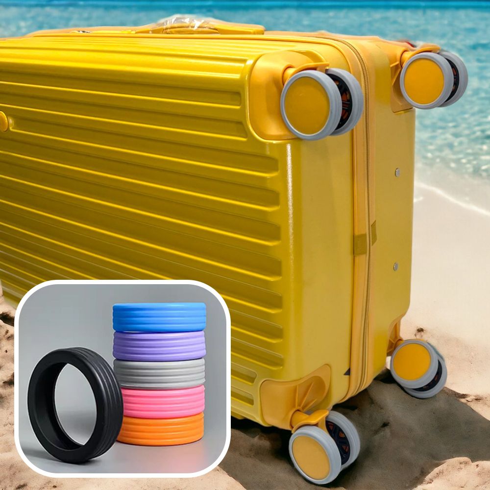 [MBC 여행 필수템] 캐리어 바퀴 커버 실리콘 덮개 의자 보호 휠 슈즈 케이스 보관 제품 이미지