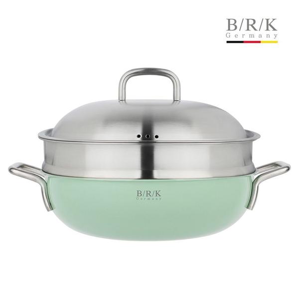 BRK찜기 이유식 스텐 찜기 인덕션 만두 찜통 찜솥 파티웍 24cm - 상세 이미지 4