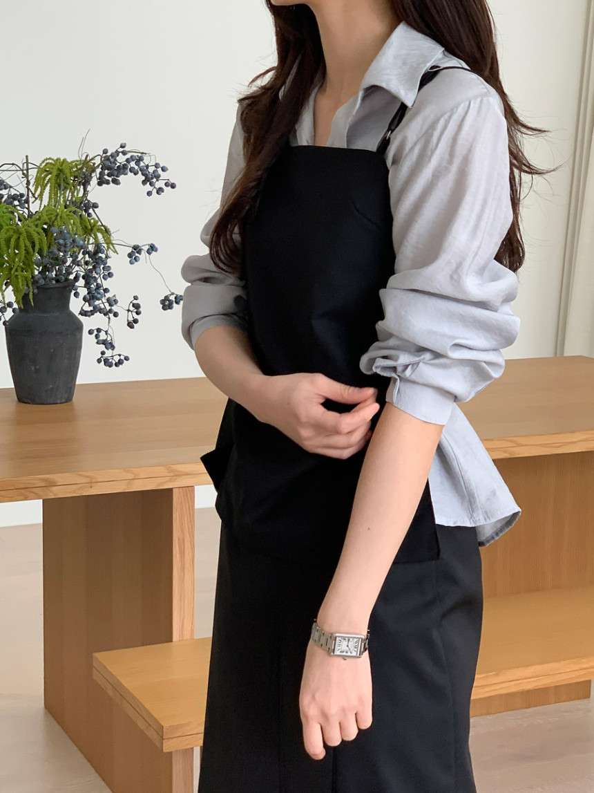 타티아 언발 투핀턱 백슬릿 H라인 롱 스커트 2color 상세 이미지 46