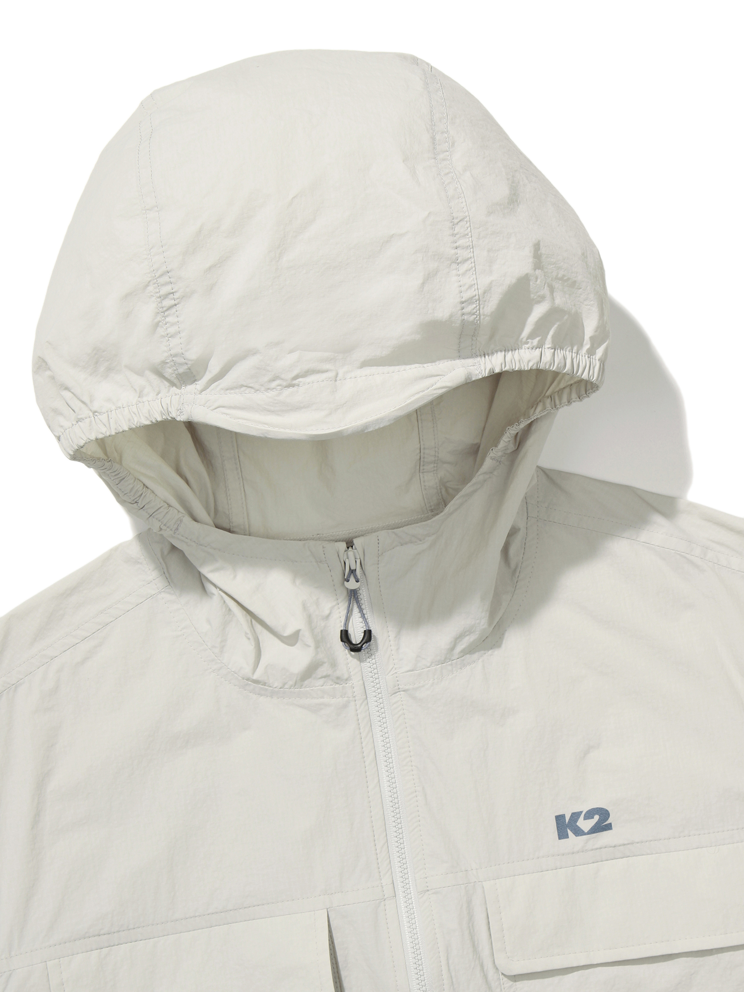 [본사직영] K2 남성 KTR TRISTONE (트라이스톤) 아노락 바람막이 자켓 PEARL GREY KMM25117PG - 상세 이미지 3