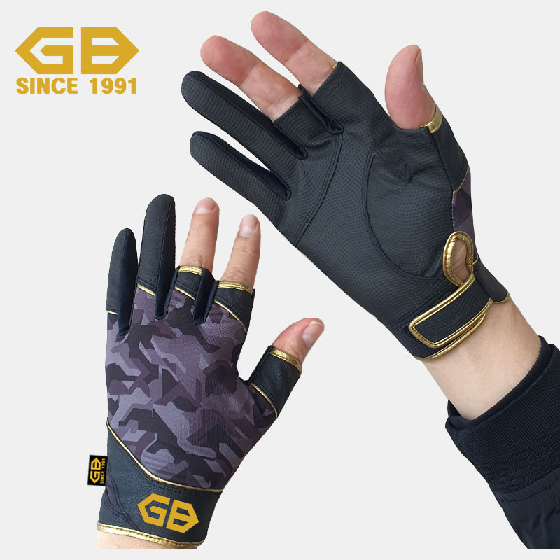 GB마일드 3컷 GB-F1011 라이프 골든 글러브 스판 낚시장갑 춘추용 까모 사계절 - 상세 이미지 2
