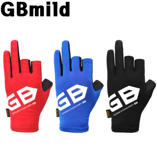 GB마일드 3컷 GB-G02 남녀공용 춘추용 스페이스 글러브 스판 낚시장갑 - 상품 이미지