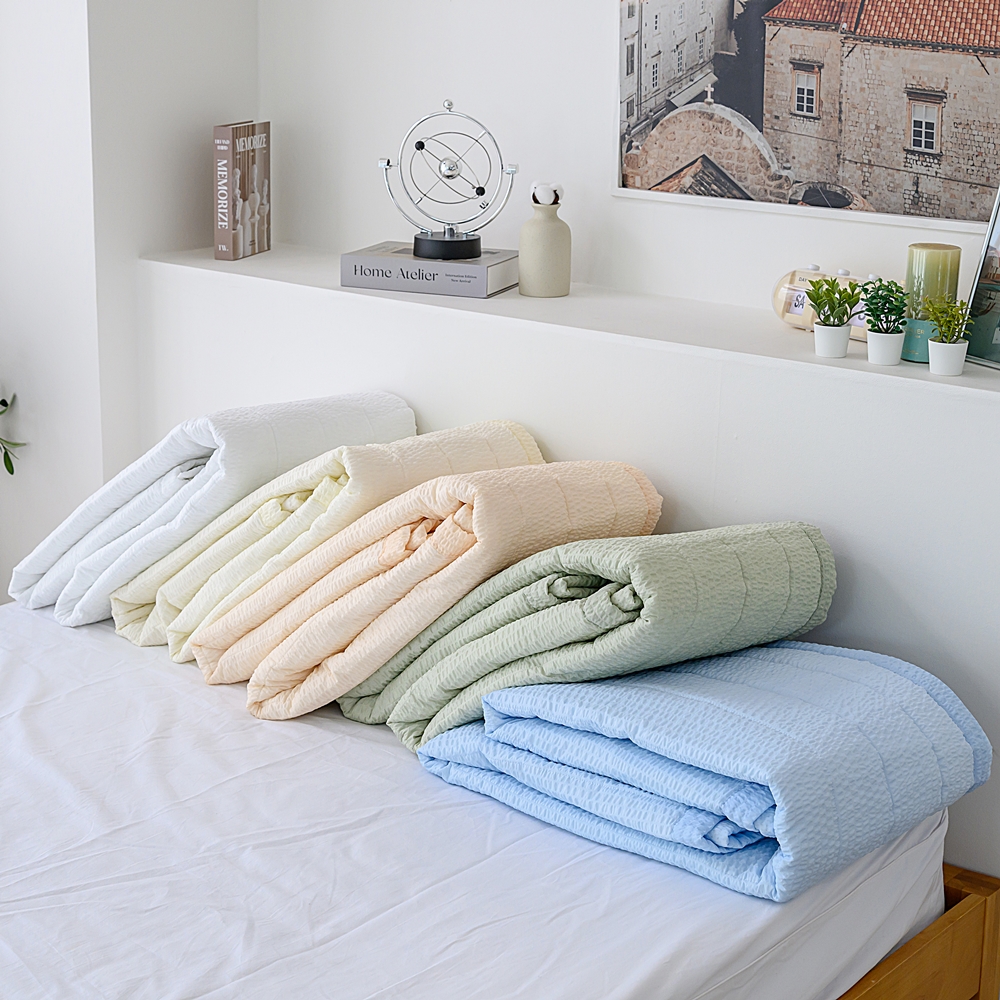 나라데코 뽀송뽀송 시어서커 누빔 여름 침대패드 고정밴드 SS