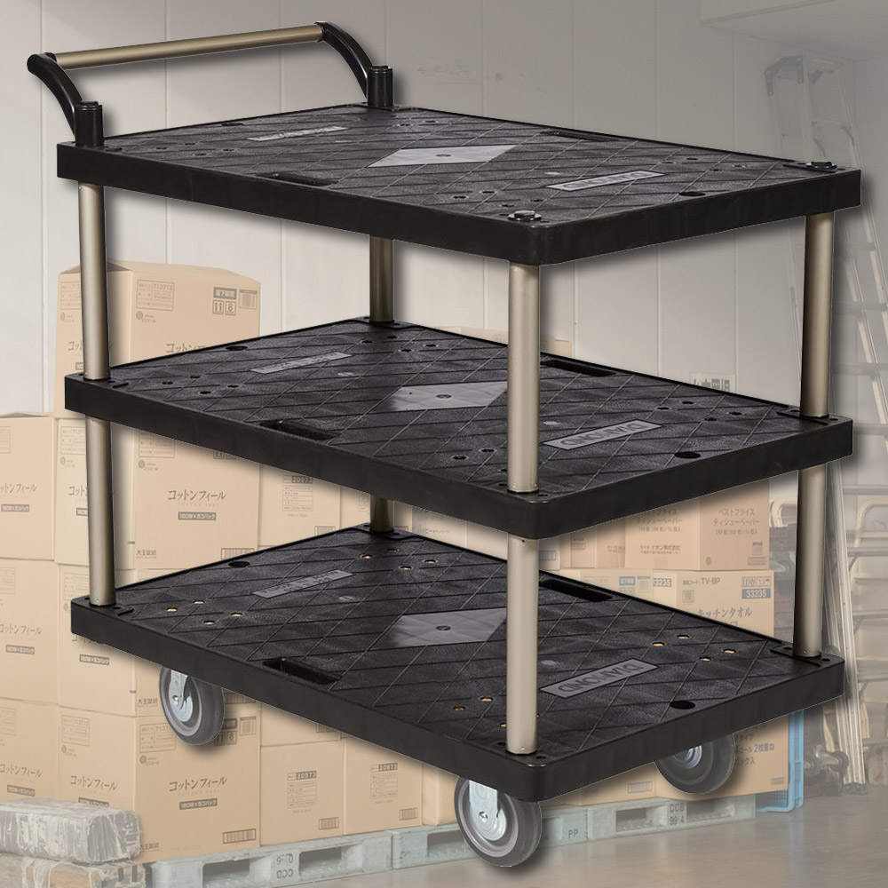 스마토 3단 테크트럭 구르마 끌차 L(대형), 1개