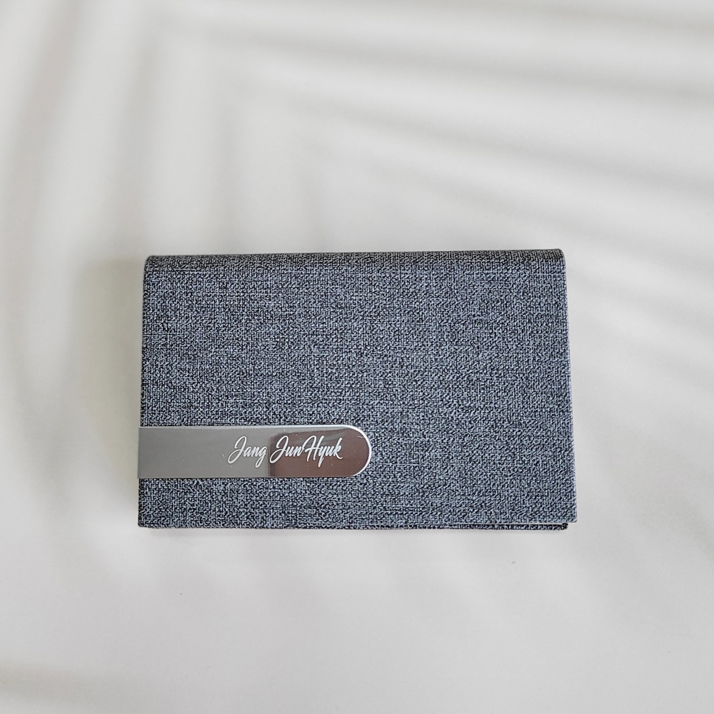 명함케이스 각인 남자 메탈 자석 카드 명함지갑