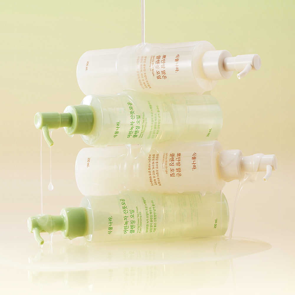 식물나라 클렌징오일 어린녹차/뽀얀쌀 200ml, 1개 제품 이미지
