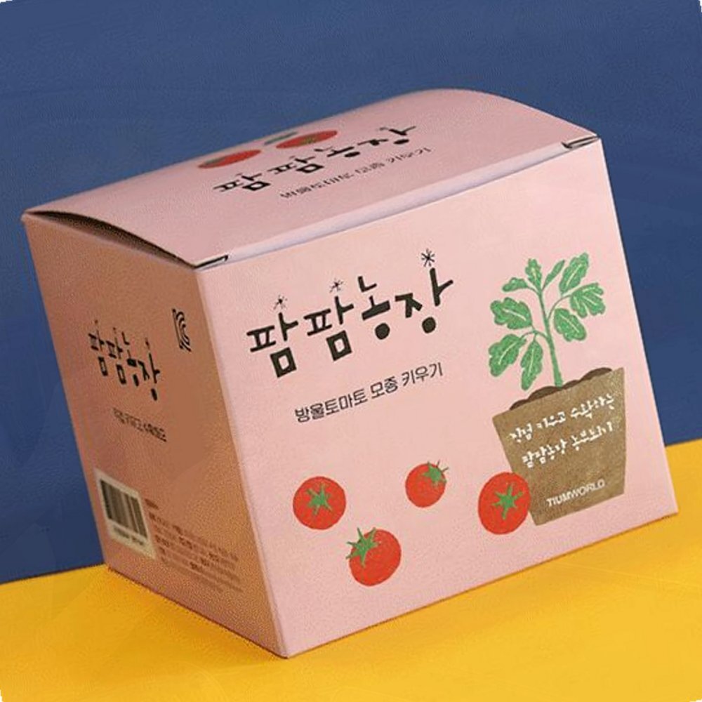 모종 키우기 스위트바질 식물 키트 팜팜 농장 방울 토 : 에코오션