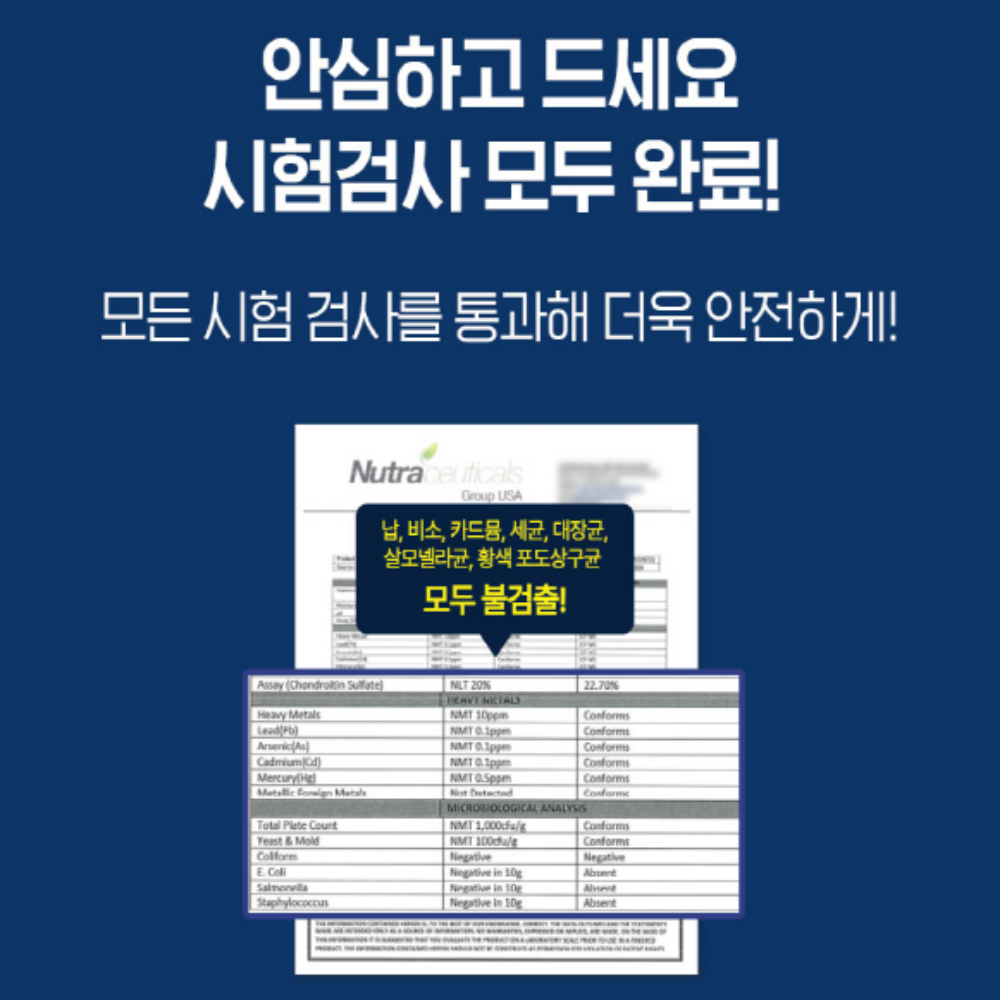 철갑상어 콘드로이친 1200 뮤코다당체 MBP 유단백 콘드로이친황산 이미지 8